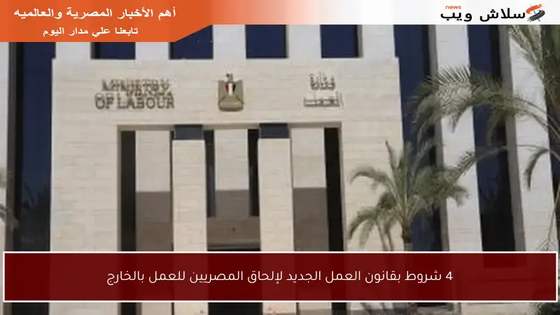 4 شروط بقانون العمل الجديد لإلحاق المصريين للعمل بالخارج