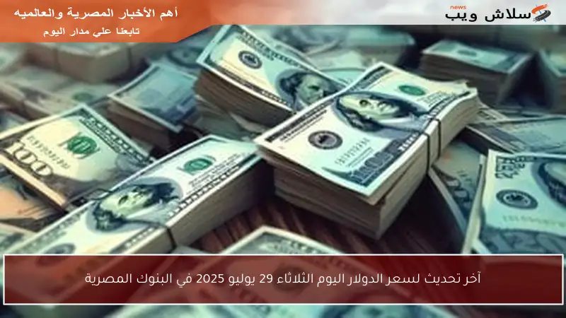 آخر تحديث لسعر الدولار اليوم الثلاثاء 29 يوليو 2025 في البنوك المصرية