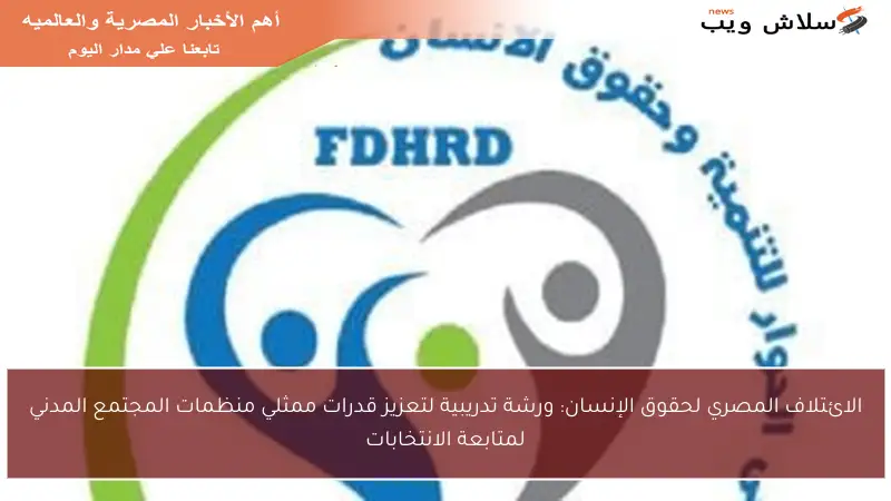 الائتلاف المصري لحقوق الإنسان: ورشة تدريبية لتعزيز قدرات ممثلي منظمات المجتمع المدني لمتابعة الانتخابات