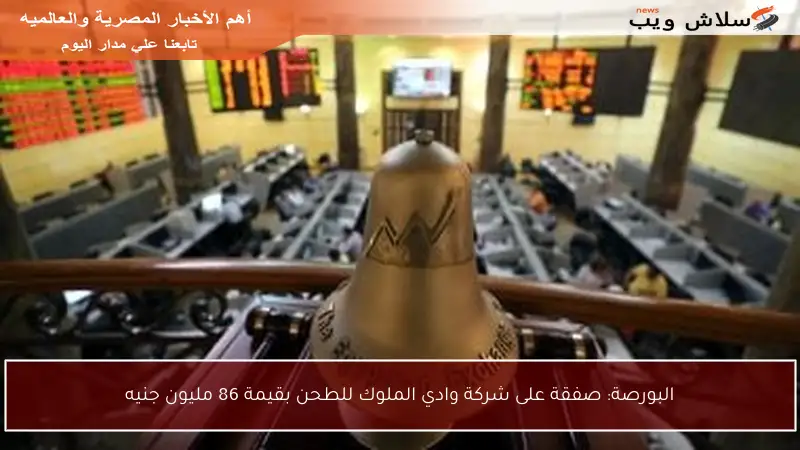 البورصة: صفقة على شركة وادي الملوك للطحن بقيمة 86 مليون جنيه