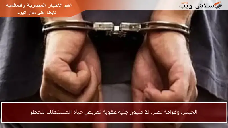 الحبس وغرامة تصل لـ2 مليون جنيه عقوبة تعريض حياة المستهلك للخطر
