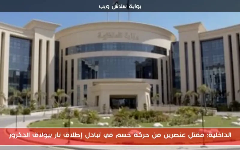 الداخلية: مقتل عنصرين من حركة حسم في تبادل إطلاق نار ببولاق الدكرور