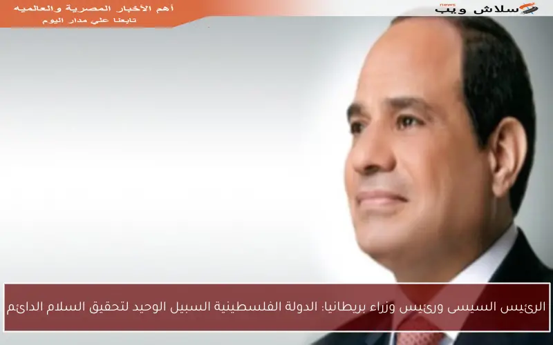 الرئيس السيسى ورئيس وزراء بريطانيا: الدولة الفلسطينية السبيل الوحيد لتحقيق السلام الدائم