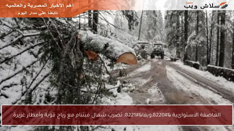 العاصفة الاستوائية “ويفا” تضرب شمال فيتنام مع رياح قوية وأمطار غزيرة