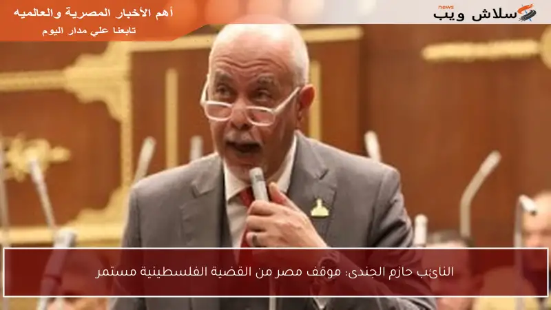 النائب حازم الجندى: موقف مصر من القضية الفلسطينية مستمر