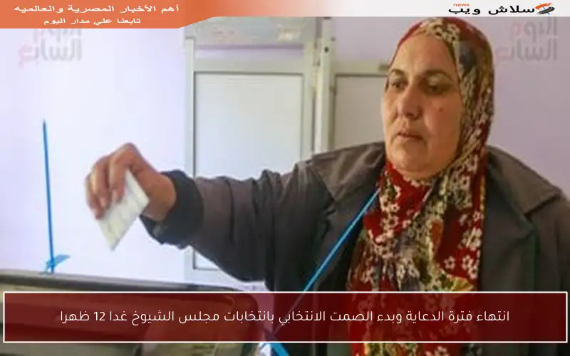 انتهاء فترة الدعاية وبدء الصمت الانتخابي بانتخابات مجلس الشيوخ غدا 12 ظهرا