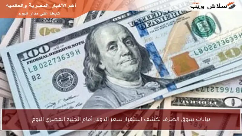 بيانات سوق الصرف تكشف استقرار سعر الدولار أمام الجنيه المصري اليوم