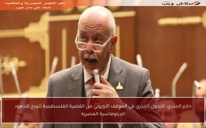 حازم الجندي: التحول الجذري في الموقف الأوروبي من القضية الفلسطينية تتويج للجهود الدبلوماسية المصرية