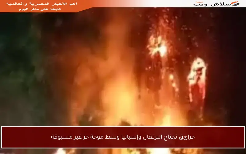 حرائق تجتاح البرتغال وإسبانيا وسط موجة حر غير مسبوقة