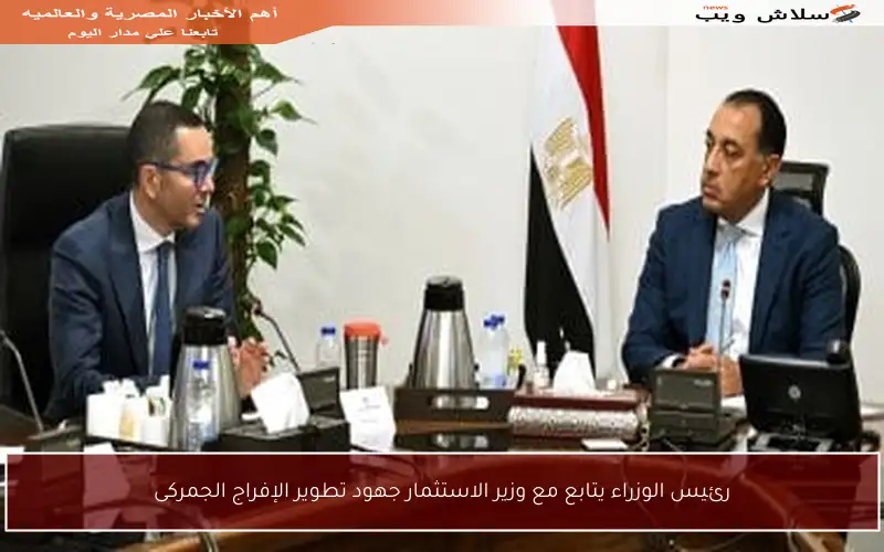 رئيس الوزراء يتابع مع وزير الاستثمار جهود تطوير الإفراج الجمركى
