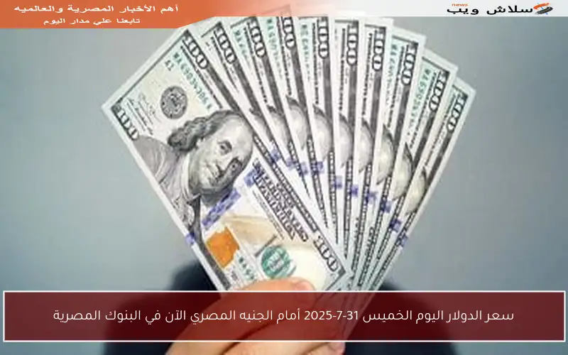 سعر الدولار اليوم الخميس 31-7-2025 أمام الجنيه المصري الآن في البنوك المصرية
