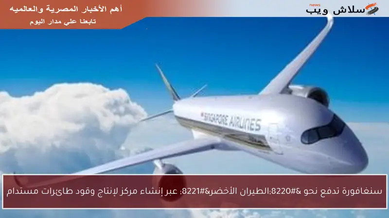 سنغافورة تدفع نحو “الطيران الأخضر” عبر إنشاء مركز لإنتاج وقود طائرات مستدام