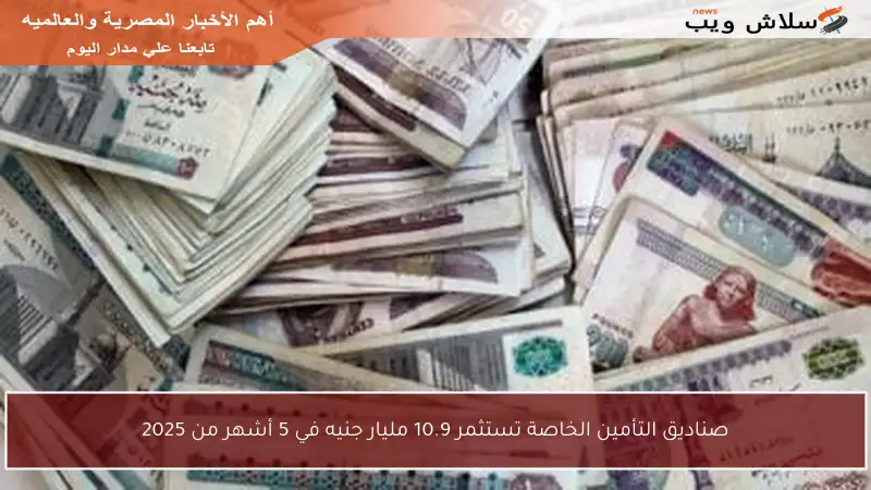 صناديق التأمين الخاصة تستثمر 10.9 مليار جنيه في 5 أشهر من 2025