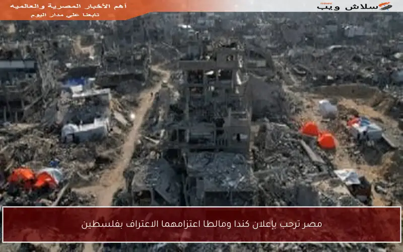 مصر ترحب بإعلان كندا ومالطا اعتزامهما الاعتراف بفلسطين