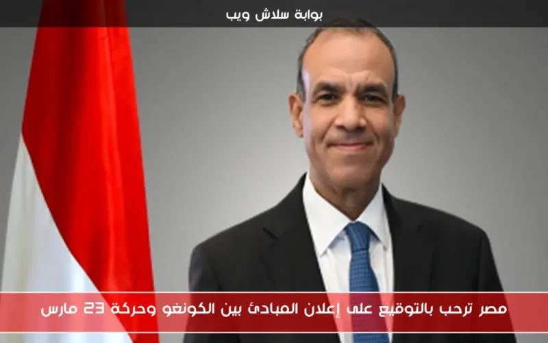 مصر ترحب بالتوقيع على إعلان المبادئ بين الكونغو وحركة 23 مارس