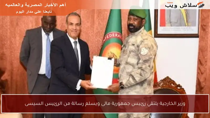 وزير الخارجية يلتقي رئيس جمهورية مالى ويسلم رسالة من الرئيس السيسى