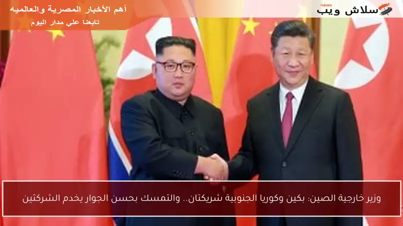 وزير خارجية الصين: بكين وكوريا الجنوبية شريكتان.. والتمسك بحسن الجوار يخدم الشركتين