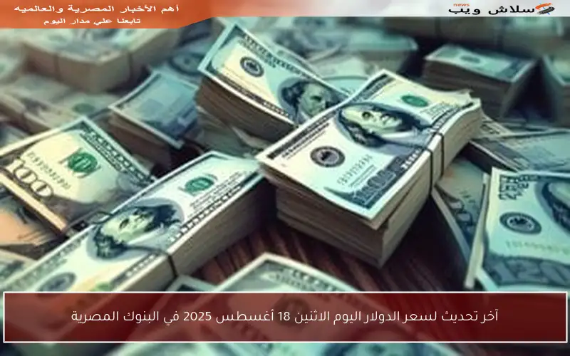 آخر تحديث لسعر الدولار اليوم الاثنين 18 أغسطس 2025 في البنوك المصرية