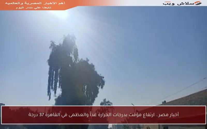 أخبار مصر.. ارتفاع مؤقت بدرجات الحرارة غداً والعظمى في القاهرة 37 درجة