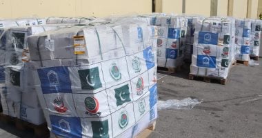 استمرار تدفق المساعدات الإنسانية إلى مطار العريش الدولى
