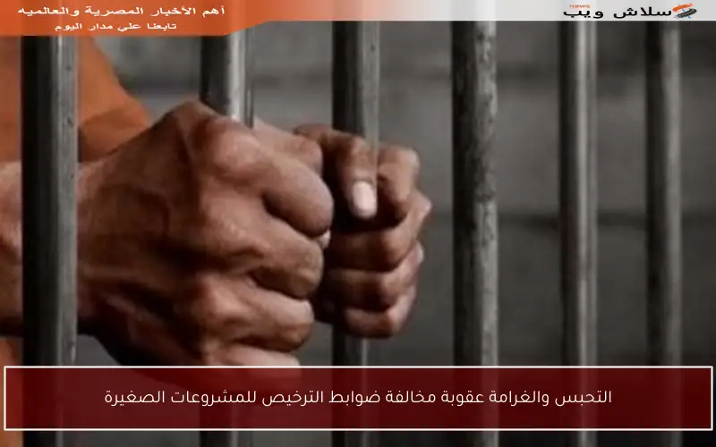 التحبس والغرامة عقوبة مخالفة ضوابط الترخيص للمشروعات الصغيرة
