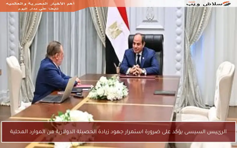 الرئيس السيسى يؤكد على ضرورة استمرار جهود زيادة الحصيلة الدولارية من الموارد المحلية