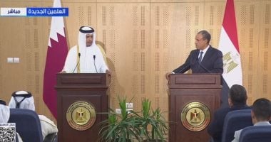 رئيس الوزراء القطرى: نواصل جهودنا مع مصر لوقف إطلاق النار بغزة