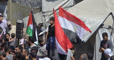 رافعين علم مصر.. تظاهرات فى غزة دعما للمقترح المصرى لوقف الحرب