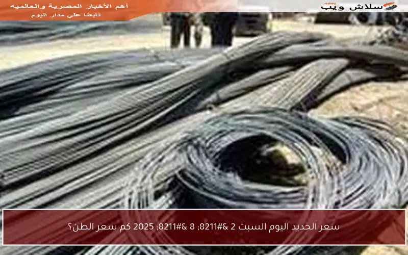 سعر الحديد اليوم السبت 2 – 8 – 2025 كم سعر الطن؟
