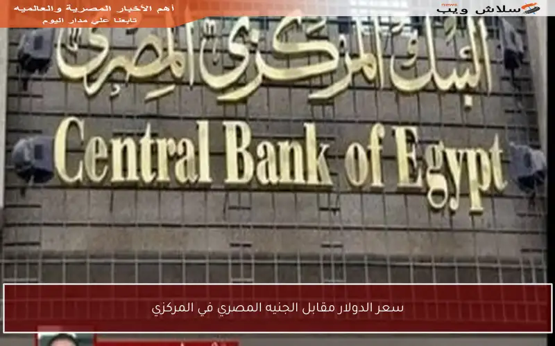 سعر الدولار مقابل الجنيه المصري في المركزي