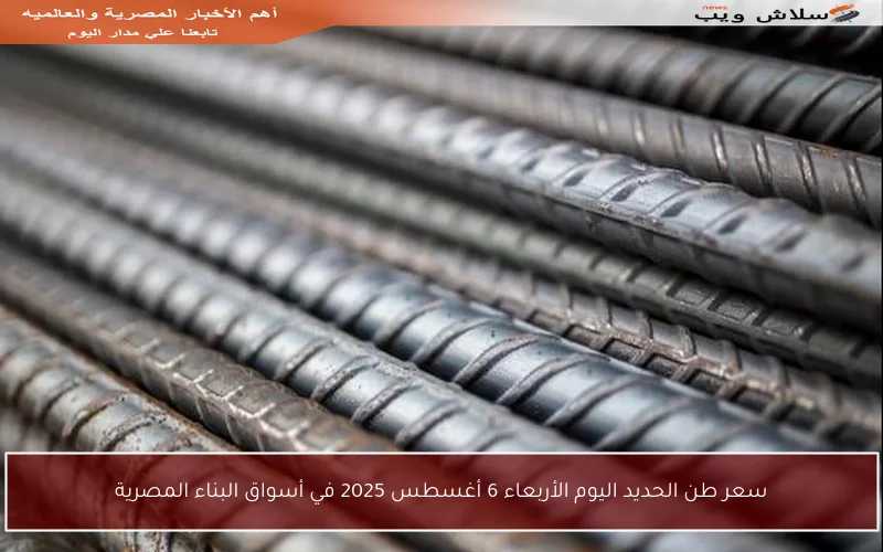 سعر طن الحديد اليوم الأربعاء 6 أغسطس 2025 في أسواق البناء المصرية