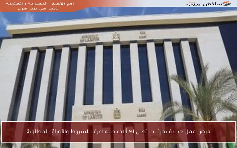 فرص عمل جديدة بمرتبات تصل لـ9 آلاف جنيه اعرف الشروط والأوراق المطلوبة