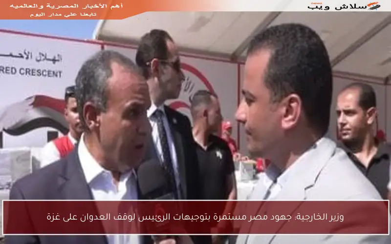 وزير الخارجية: جهود مصر مستمرة بتوجيهات الرئيس لوقف العدوان على غزة