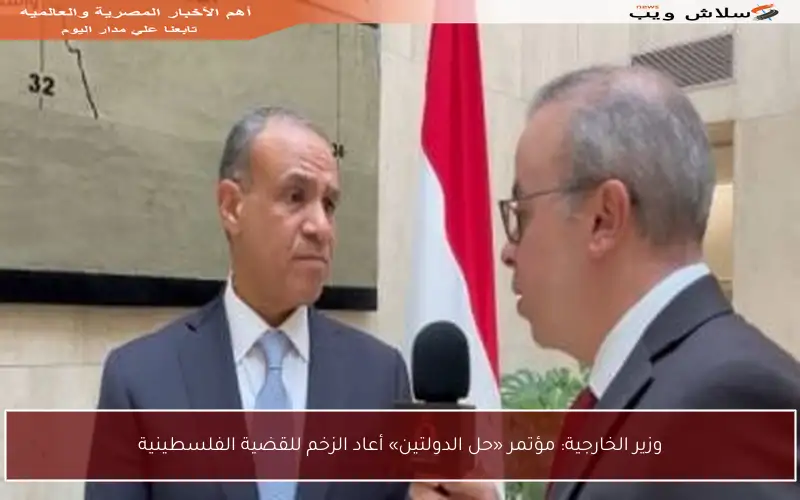وزير الخارجية: مؤتمر «حل الدولتين» أعاد الزخم للقضية الفلسطينية
